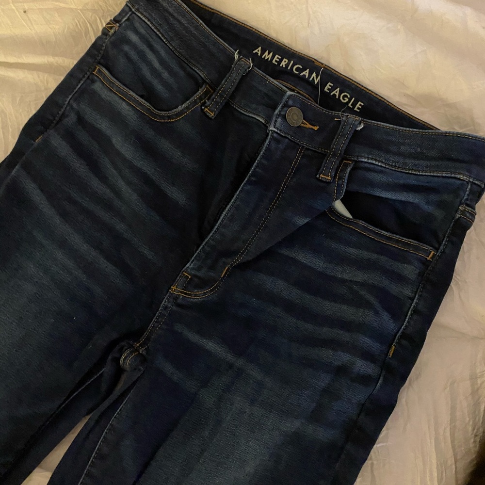 American eagle dark wash skinny jeans